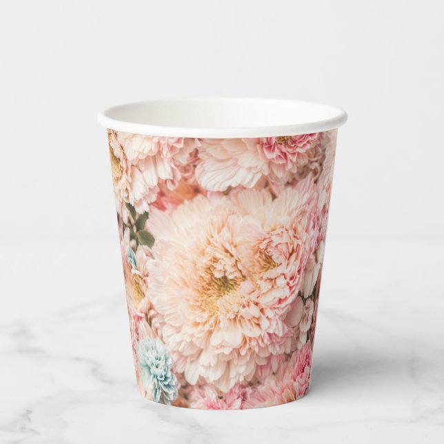 Marie Antoinette Floral Paper Cups (Back)