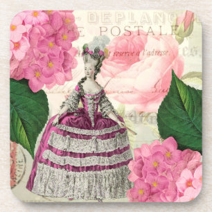 Marie Antoinette French Accent Coasters Set