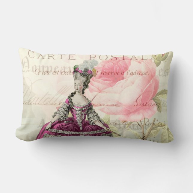 Marie Antoinette French Accent Lumbar Pillow (Front)
