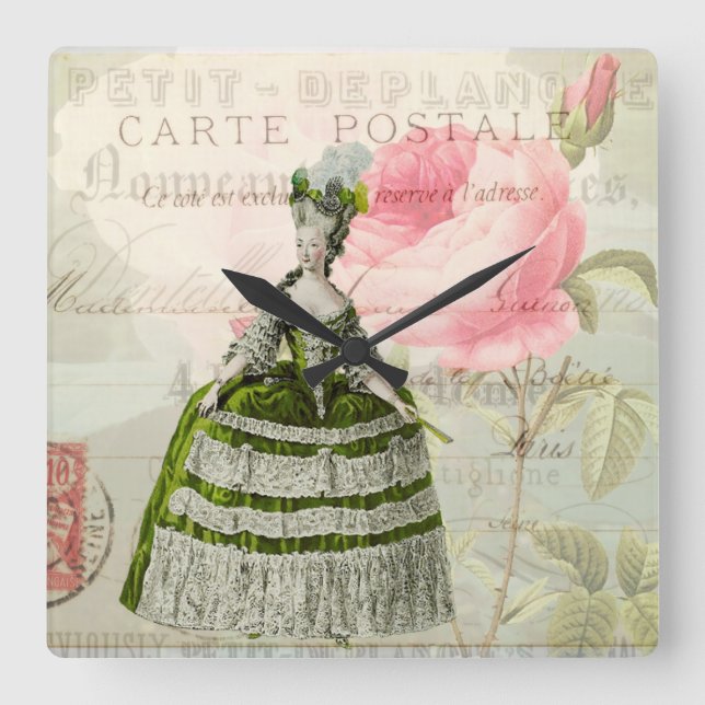 Marie Antoinette French Accent Wall Clock (Front)