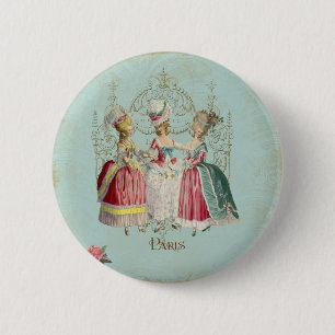 Marie Antoinette French Paris Ladies 6 Cm Round Badge
