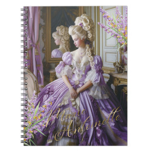 Marie Antoinette,French,Paris,portrait,lavender Notebook