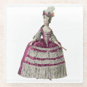 Marie Antoinette Glass Coaster