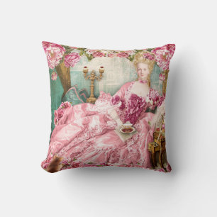 Marie Antoinette green Floral Pillow CUSHION