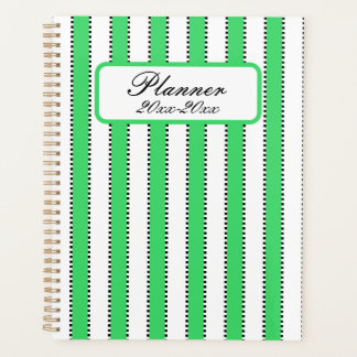Marie Antoinette Green Stripe Planner