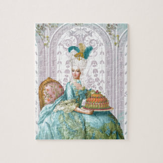 Marie Antoinette in Aqua Jigsaw Puzzle