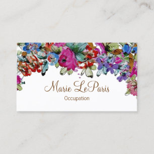 Marie Antoinette in Flowers ~ Business Card
