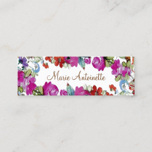 Marie Antoinette in Flowers ~ Business Cards