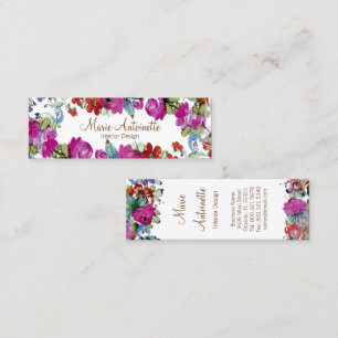 Marie Antoinette in Flowers ~ Business Cards