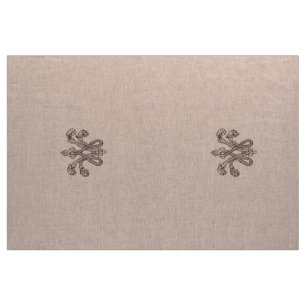 Marie Antoinette initials monogramm upholstery Fabric