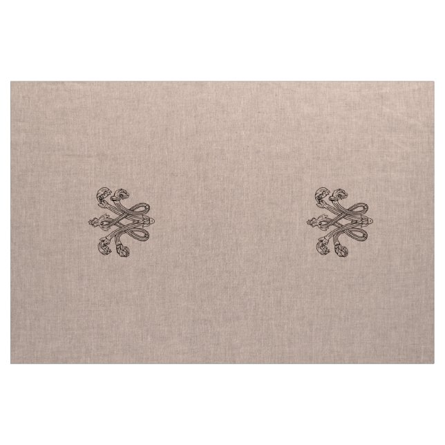 Marie Antoinette initials monogramm upholstery Fabric (Yard)