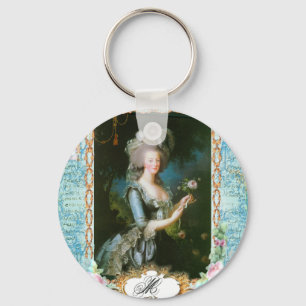 Marie Antoinette Lace Pink Roses Key Ring