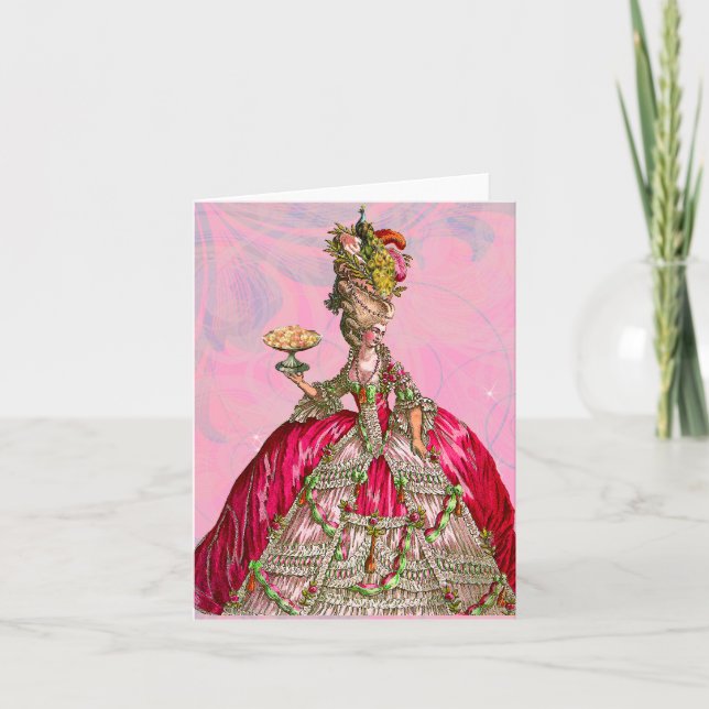 Marie Antoinette Let Them Eat Cake Card (Front)