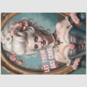 Marie Antoinette Let Them Eat Cake Decoupage Tissue Paper