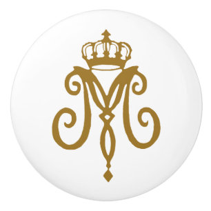 Marie Antoinette Logo COLOR & SHAPE OPTIONS - Ceramic Knob