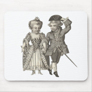 Marie Antoinette Louis XVI Vintage Costumes Mouse Pad