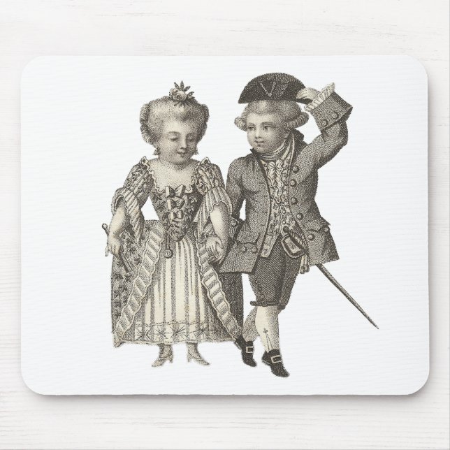 Marie Antoinette Louis XVI Vintage Costumes Mouse Pad (Front)