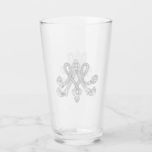 Marie Antoinette - Monogram - Royal Monogram Glass