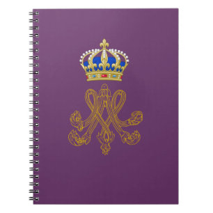 Marie Antoinette Monogram Spiral Notebook