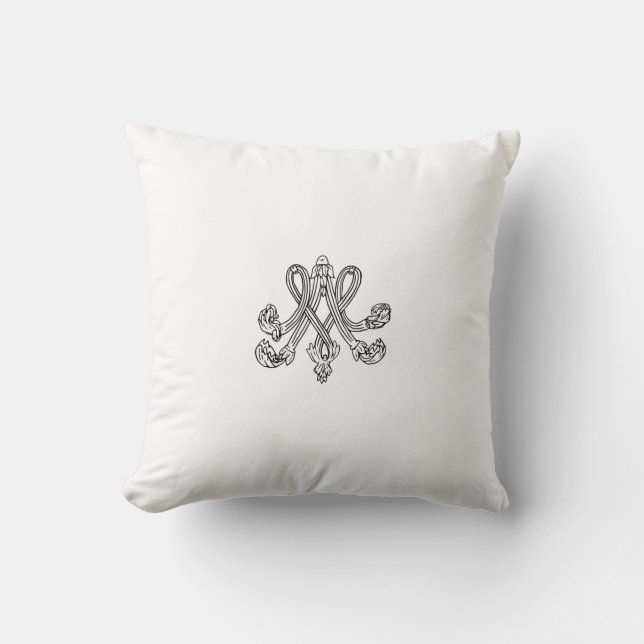 Marie Antoinette – Monogramm – Royal Monogram Cushion (Front)