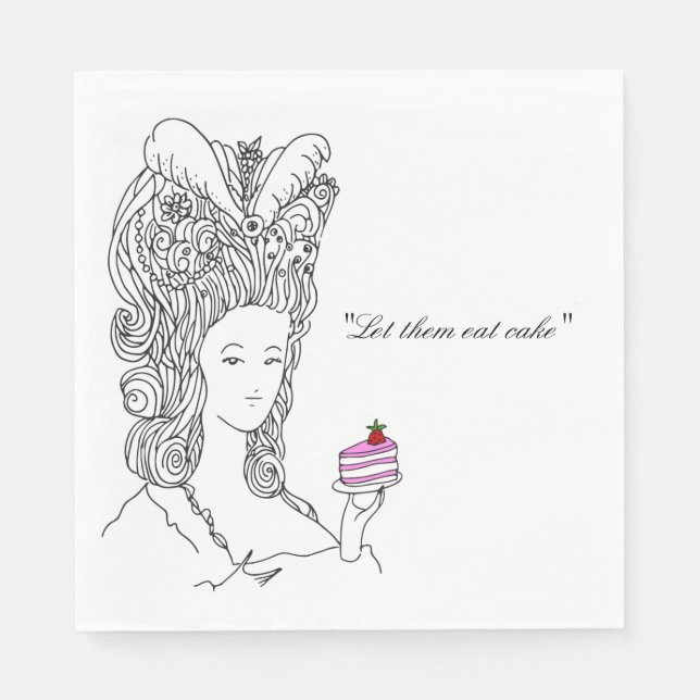 Marie Antoinette Napkin (Front)