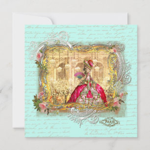 Marie Antoinette Party at Versailles Stationery Card