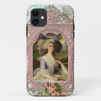Marie Antoinette & Pink Frame Case-Mate iPhone Case