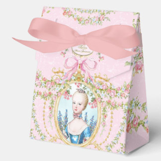 Marie Antoinette pink rose frame Favour Box