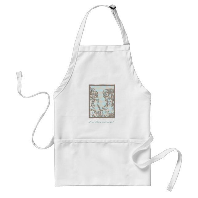 Marie Antoinette "Postage Stamp" Apron (Front)