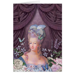 Marie Antoinette Purple Floral
