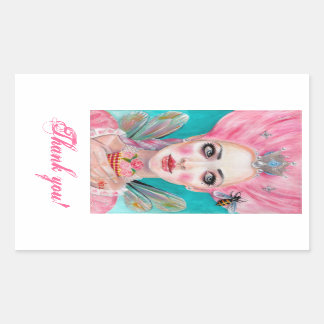 Marie Antoinette Queen Bee thank you stickers