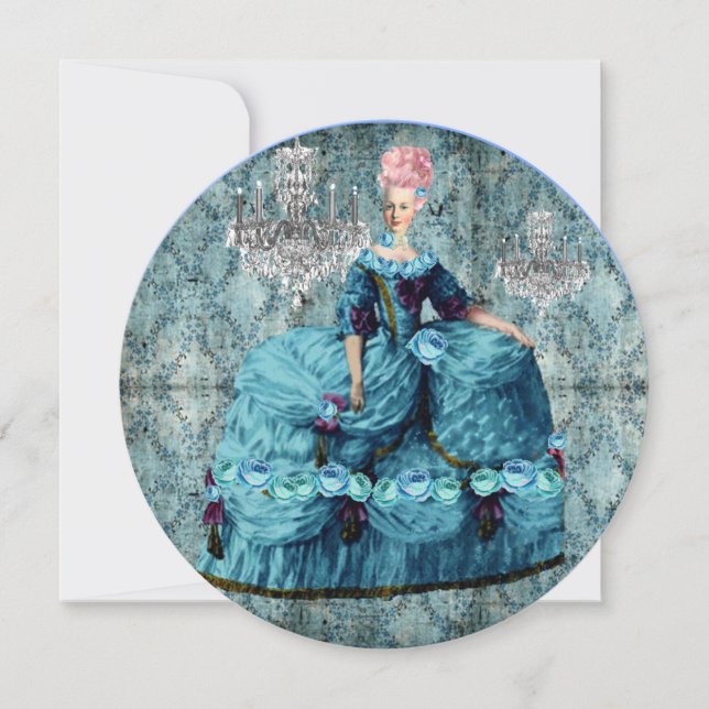 Marie Antoinette Queen of Versailles Blue Card (Front)