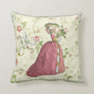 Marie Antoinette Rose Garden Pillow クッショ Cushion