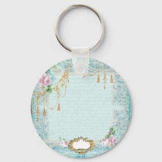 Marie Antoinette Roses and Lace Stationery/Cards Key Ring