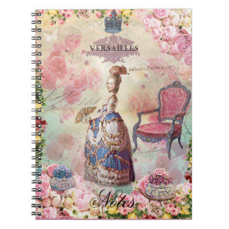 Marie Antoinette Spiral Notebook