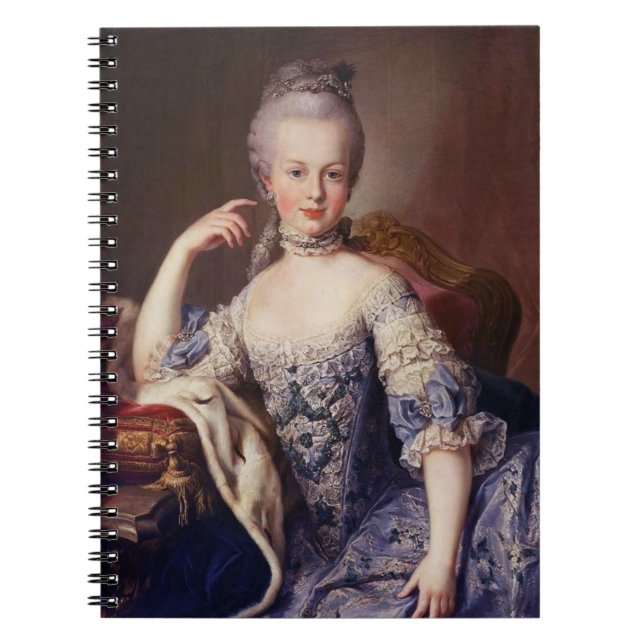 Marie Antoinette Spiral Notebook (Front)
