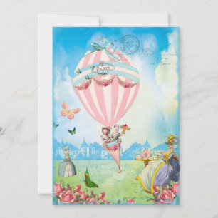 Marie Antoinette Tea at Versailles Lawn Party Invitation