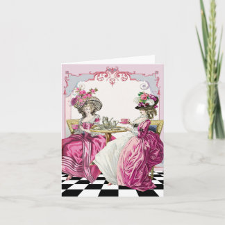 Marie Antoinette Tea Card