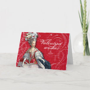 Marie Antoinette Valentine Flourishes Holiday Card
