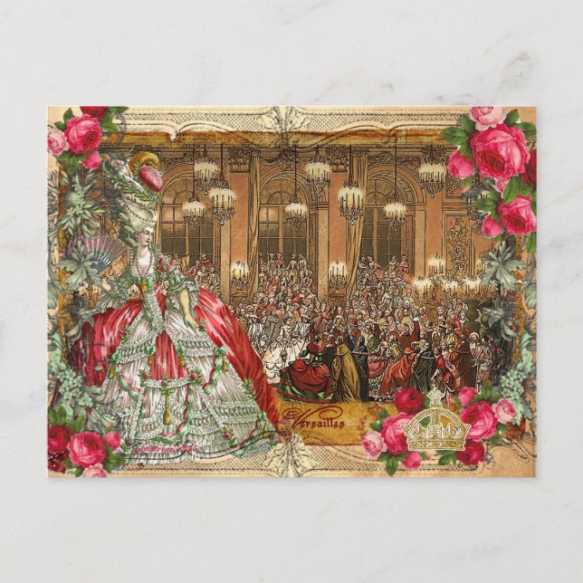 Marie Antoinette Versailles Ball Postcards (Front)