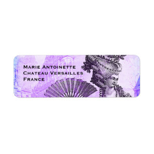 Marie Antoinette & Versailles Castle in Purple