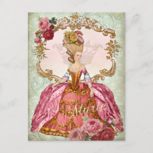 Marie Antoinette Verseilles Queen Postcard
