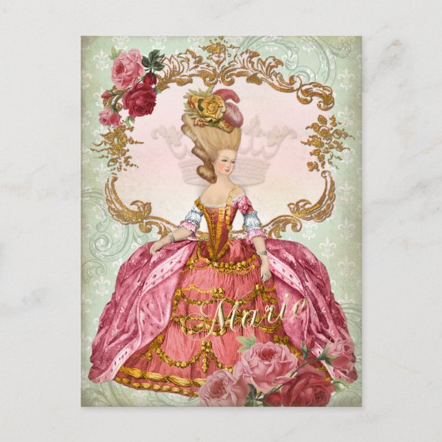 Marie Antoinette Verseilles Queen  Postcard (Front)