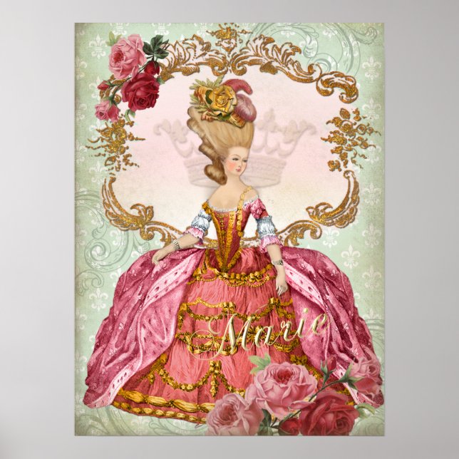 Marie Antoinette Verseilles Queen  Print (Front)