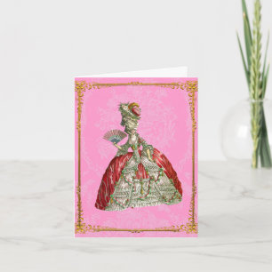 Marie Antoinette Vintage Versailles Note Card