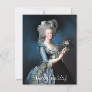 Marie Antoinette with a rose