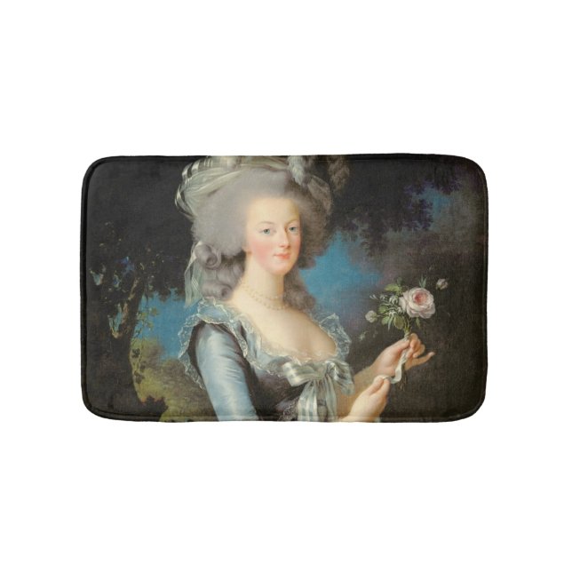 Marie Antoinette with a Rose, 1783 Bath Mat (Front)