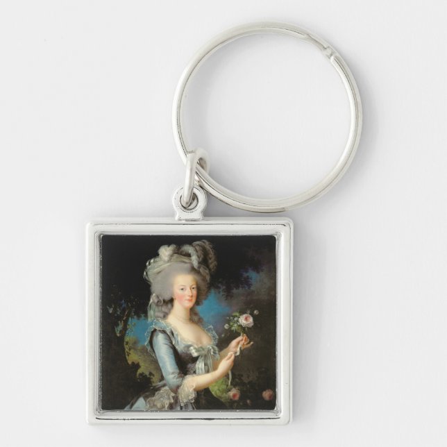 Marie Antoinette with a Rose, 1783 Key Ring (Front)