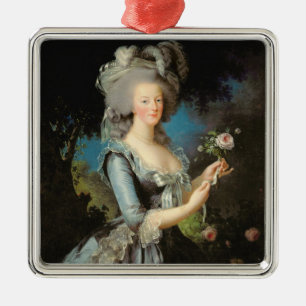 Marie Antoinette with a Rose, 1783 Metal Tree Decoration