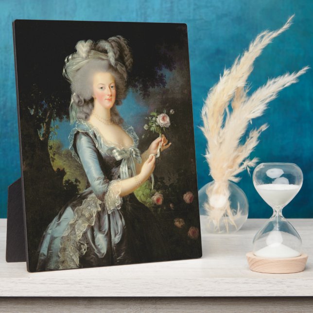 Marie Antoinette with a Rose, 1783 Plaque (Side)